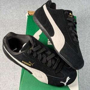 Puma Speedcat Jr Black White Kids 4 – New With Box